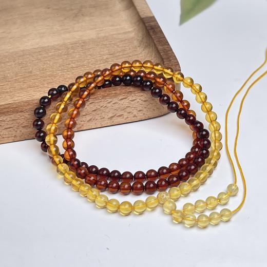 琥珀项链-彩虹长链 商品图0