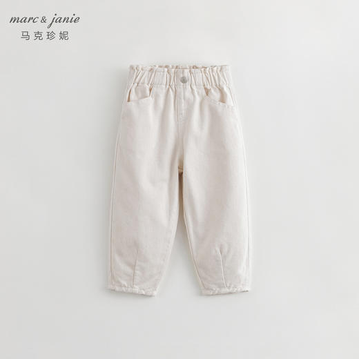 马克珍妮秋装女童花边腰纯棉牛仔裤231732 商品图2