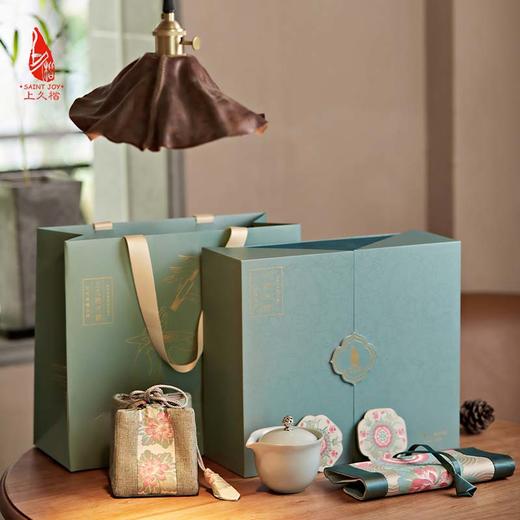 SAINTJOY/上久楷礼盒  江南采莲  宋锦杯垫SPS23C13  宋锦茶席BWS23P0101  宋锦茶具包Css23006 商品图4
