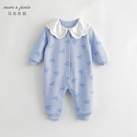 【A类】马克珍妮女宝宝超舒棉趣味印花连体衣231591 商品图1