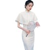 2023春夏款中长款披肩斗篷旗袍连衣裙清新文艺改良旗袍少女年轻款 商品缩略图4