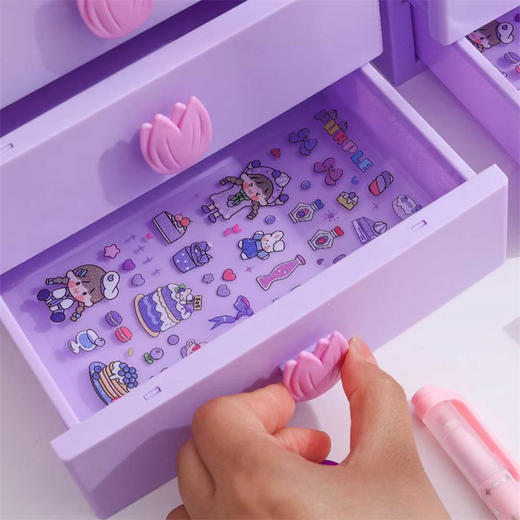 摩克MK-6304小圆子 浆果蛋糕-郁金香三层收纳 商品图2