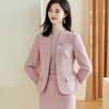 米思阳2026春季新款时尚通勤职场风粉色西装修身长袖开衫外套2493 商品缩略图0