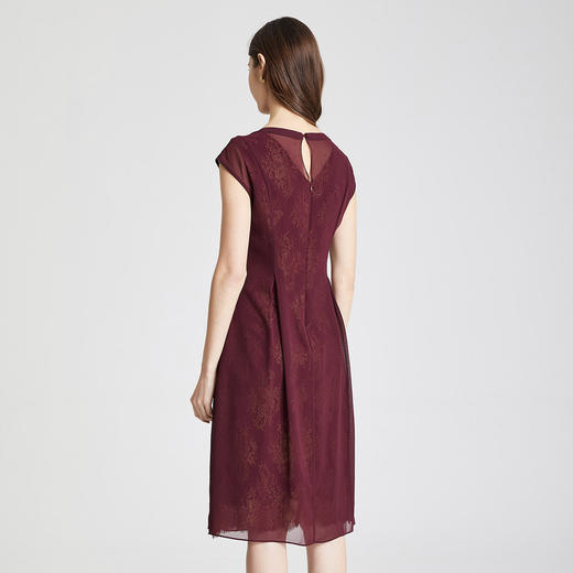 RF8B7斯尔丽夏季领口钉珠高级感收腰显瘦小A摆优雅气质连衣裙 商品图1