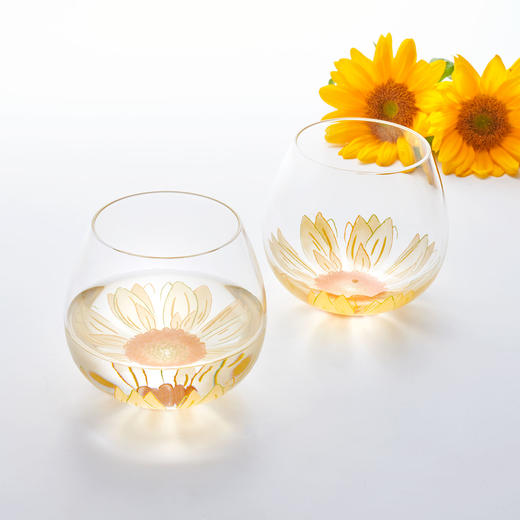 【东洋佐佐木】向日葵不倒翁玻璃水杯(单个装） 商品图1