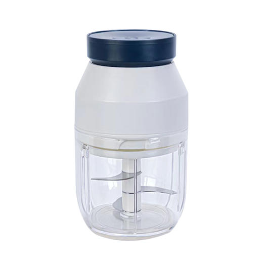 幸福妈咪迷你电动便携式厨房料理机儿童辅食机绞肉机（蓝白色） 商品图0