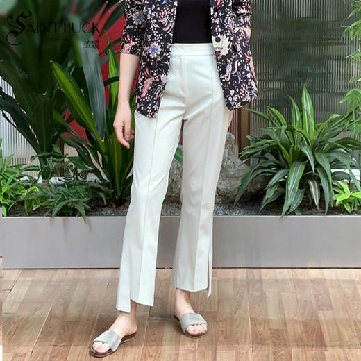 SAINT L’UCK/圣媛女装  休闲弹力喇叭裤SA320C53 商品图0