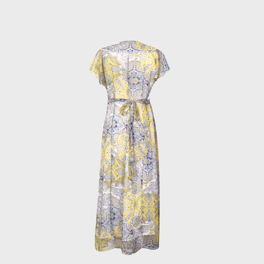 圣三利女装 新款印花中长款X形连衣裙SL2027107 商品图3