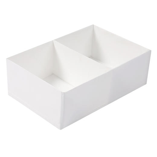 【自营】白色布艺收纳盒宜家斯图克同款分隔收纳衣服杂物整理储物盒 商品图4