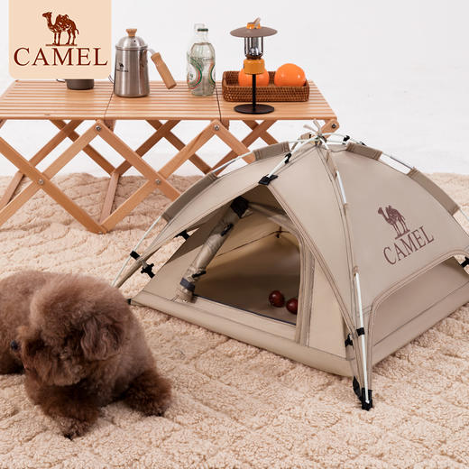 骆驼户外宠物帐篷半封闭式猫窝四季通用款居家便携小型犬自动帐 133CANA022 商品图4
