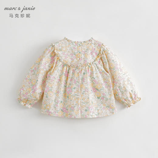 马克珍妮秋装新款 女童秋日花园纯棉满印衬衫儿童衬衣231788 商品图1