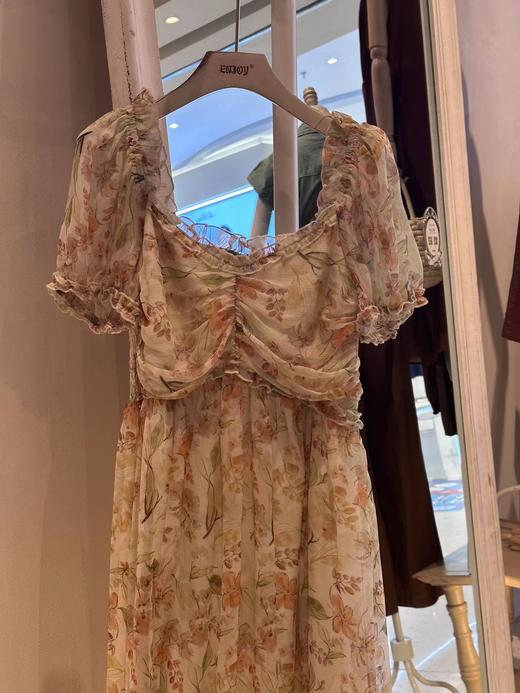 【门店同款】夏季清新木耳边碎花连衣裙 153346846 商品图3