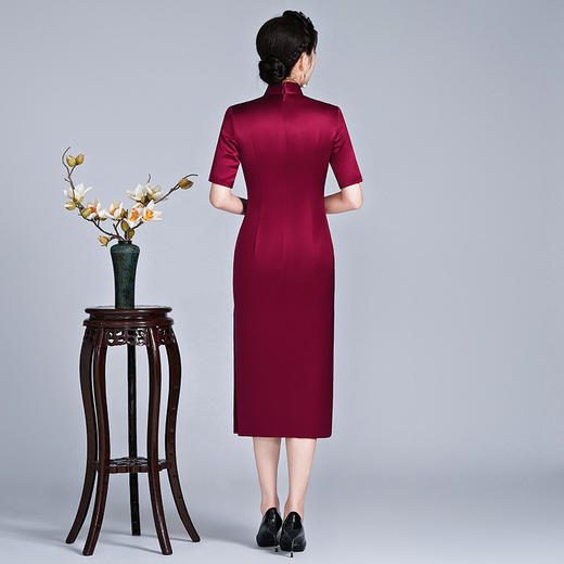 喜婆婆装旗袍高贵婚宴礼服修身连衣裙LHS-20262 商品图3