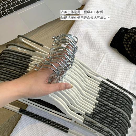 [屁侠推荐]干湿两用衣架 30个装 山姆同款 防滑凹槽 不滑落 限时赠送5挂钩 商品图2