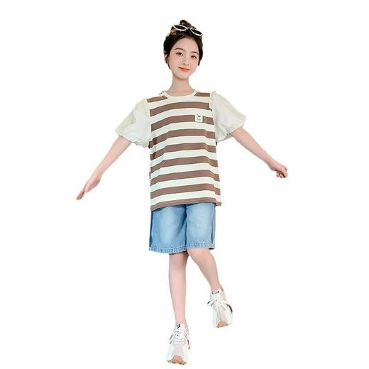 女童短袖T恤夏装2023新款洋气女孩夏季上衣童装儿童夏天衣服 商品图4