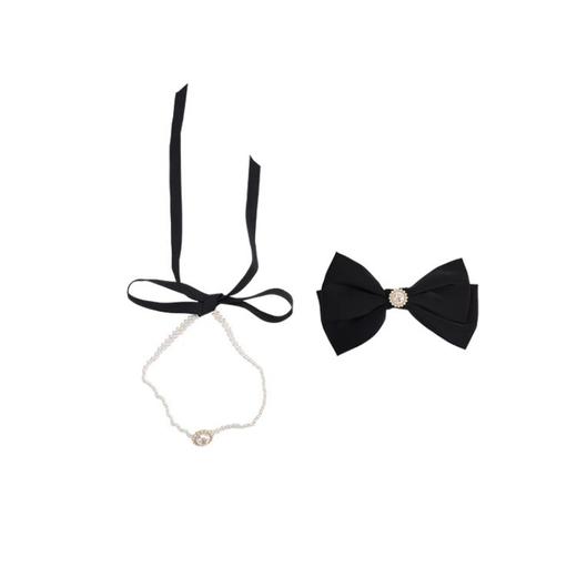 大英博物馆安卡系列 手工编织珍珠项链颈链两用款蝴蝶结发夹发饰礼盒 商品图4