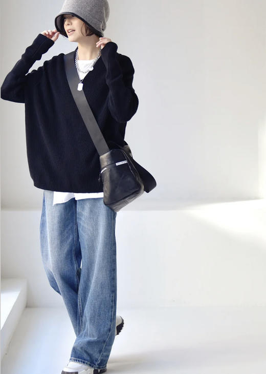 老米优品/bi须夸一夸的汉麻天丝牛仔裤！《宝藏款~~夏日降温拖地牛仔裤》直筒版型巨显高！复古磨白水洗蓝~~YYDS !K230731A 商品图2