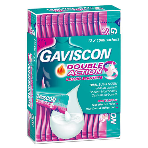 【宁波发】Gaviscon双作用口服悬浮袋10ml*12袋 商品图2