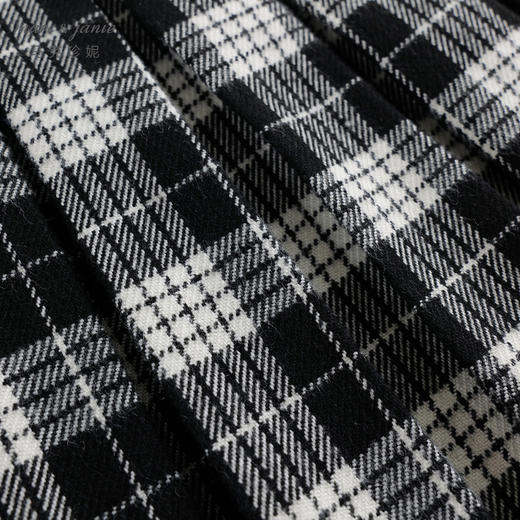 马克珍妮秋装新款 女童学院格子百褶半身裙 儿童短裙231501 商品图3