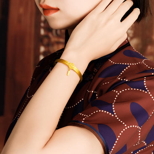 宫匠造办 十朝十美宫镯 宋·凤仪天下黄金开口镯 商品图6