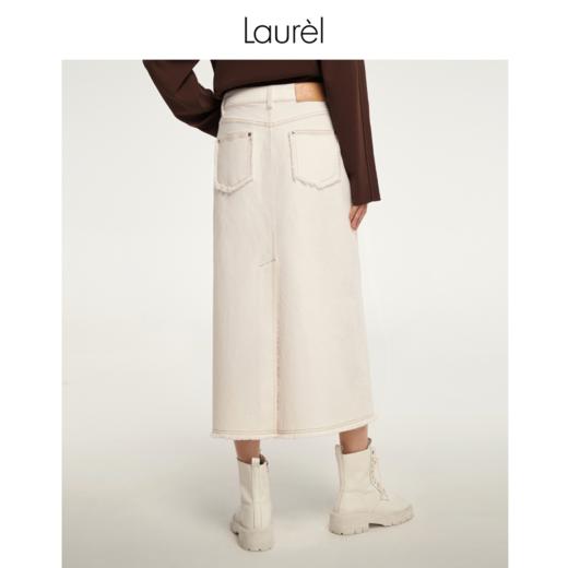 【长绒棉】Laurel23劳芮环保牛仔直身半裙 LWL343Q00700 商品图2