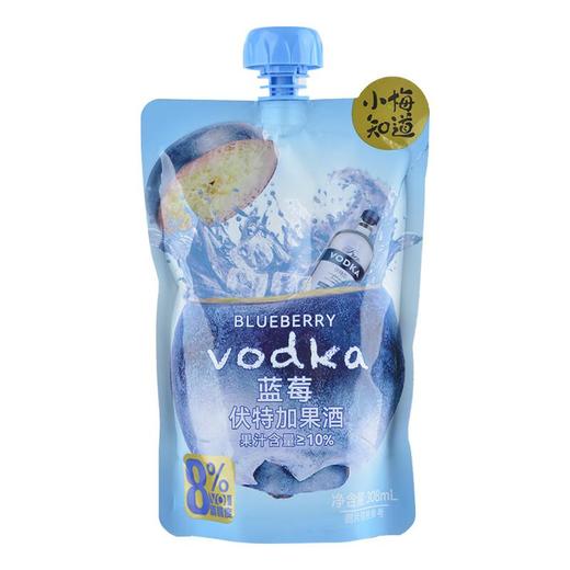 小梅知道蓝莓伏特加风味酒308ml/袋 商品图0