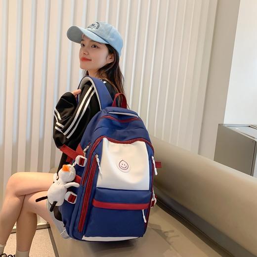 【开学季】韩版高中初中生减负休闲双肩包简约中学生书包大容量背包SJN-5520 商品图2