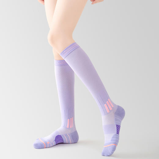 女春夏长筒肌能压缩袜跳绳跳操压力运动袜 商品图0
