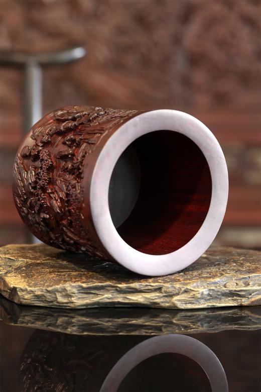 琴棋书画1°黑檀笔筒 商品图4