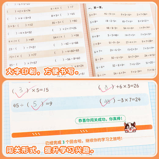 【数学经典题库】小学数学专项训练表内乘法表内除法九九乘除法 商品图3