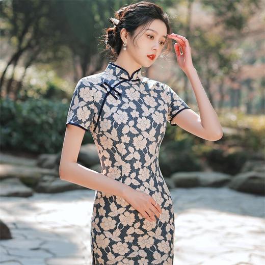 2023春夏款改良旗袍年轻款 气质高端小个子复古民国风少女连衣裙 商品图3