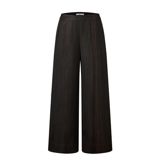 TANGY Collection天莨高端2023秋季新品商场同款染秋系列女士绸阔腿裤 商品图4