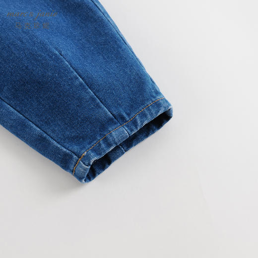 马克珍妮秋装女童花边腰纯棉牛仔裤231732 商品图4