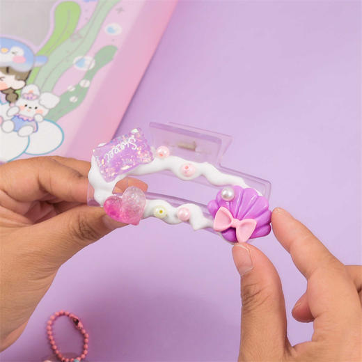 摩克MK-6829小圆子海洋奇缘-DIY奶油胶发饰礼盒 商品图3