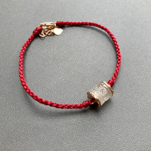 冰种翡翠路路通手绳18k玫瑰金钻石镶嵌 商品图2