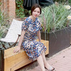 圣三利女装新春夏季中长款花色连衣裙SL2017115 商品缩略图1