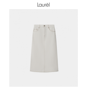 【长绒棉】Laurel23劳芮环保牛仔直身半裙 LWL343Q00700