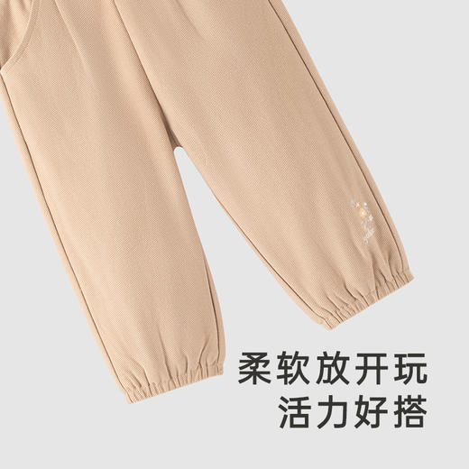 英氏儿童裤子外出束脚休闲纯棉长裤秋季新品 商品图1