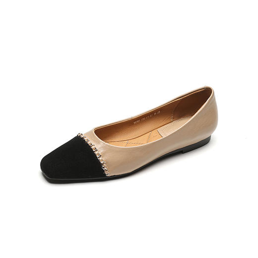 时尚小香风，平底拼色单鞋OFSM-XY6783 商品图11