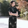 2023夏季新款复合蕾丝绣花旗袍连衣裙 复古改良日常古典古风旗袍 商品缩略图2