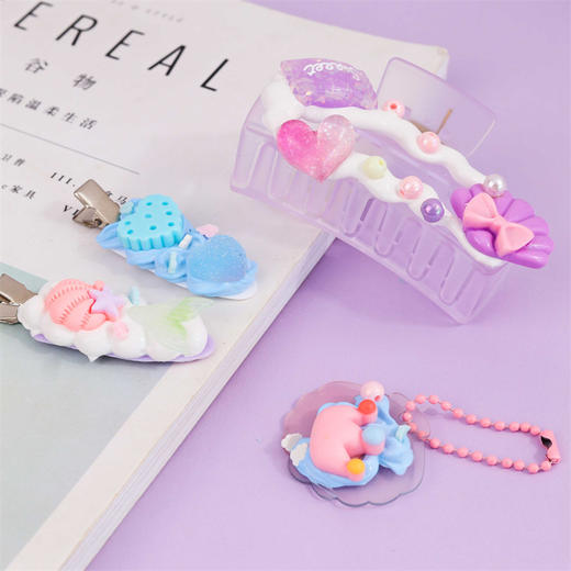 摩克MK-6829小圆子海洋奇缘-DIY奶油胶发饰礼盒 商品图4