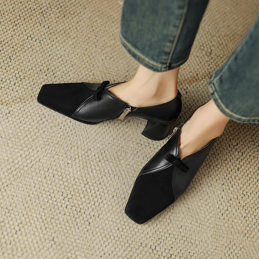 优雅百搭，里外全头层皮深口单鞋ZYY-A447 商品图8