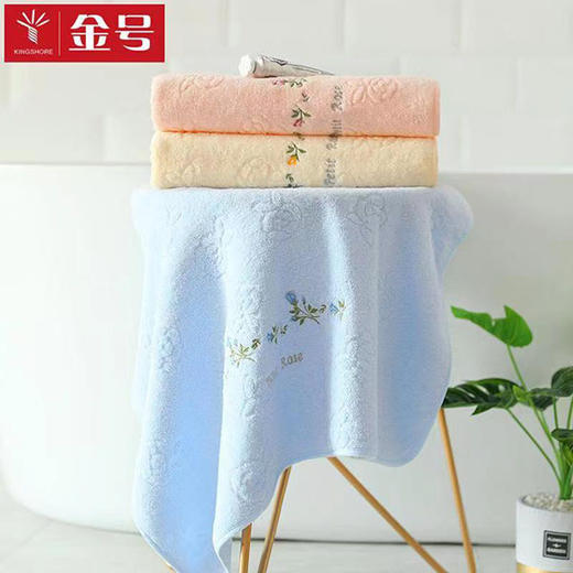 金号2385H纯棉素色浴巾 商品图0