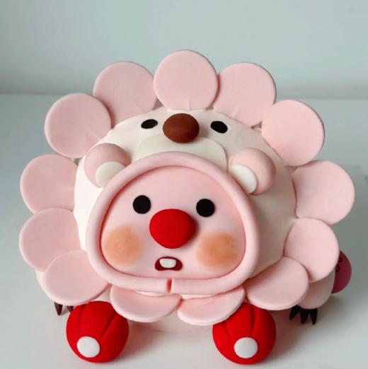 小海狸露比loopy粉狮子立体蛋糕-低糖处理无添加 商品图6