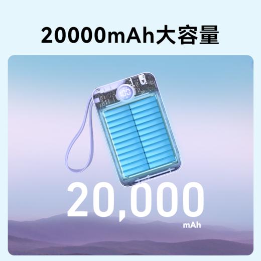 【热销】Anker安克自带线充电宝20000毫安大容量自带支架移动电源22.5W适配苹果小米华为13Pro手机iPhone14专用PD快充 A1647 商品图2