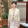 圣三利女装 新款优雅气质花朵蕾丝拼接西服外套SL2012117 商品缩略图0