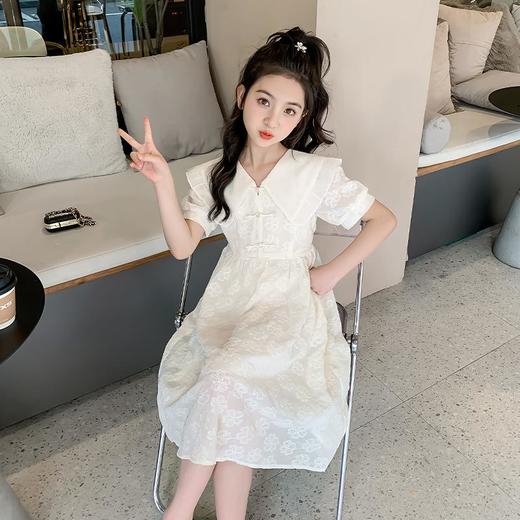 女童夏装汉服连衣裙2023新款中国风裙子夏季女孩公主裙儿童旗袍裙 商品图3