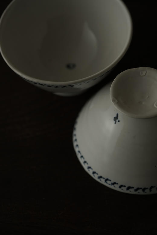 中田雄一23色绘杯 mo青笠纹 商品图3