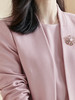 米思阳2026春季新款时尚通勤职场风粉色西装修身长袖开衫外套2493 商品缩略图4