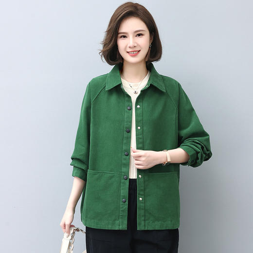 HR WY91109气质通勤外套时尚优雅纯色简约开衫 商品图2